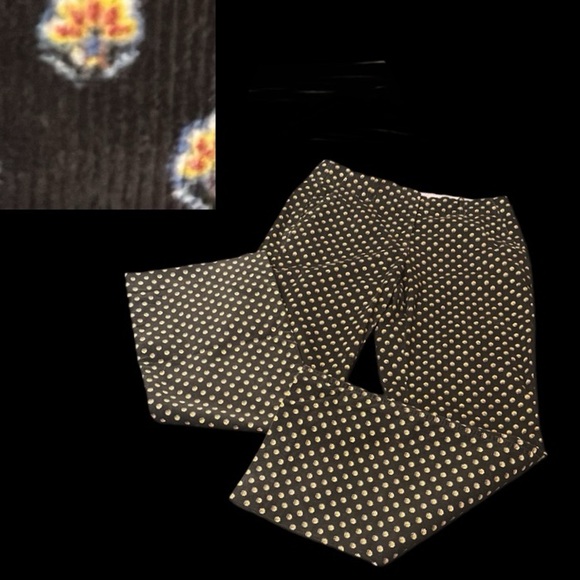 Lands’ End Green Corduroy with Flowers Pants - Picture 9 of 16